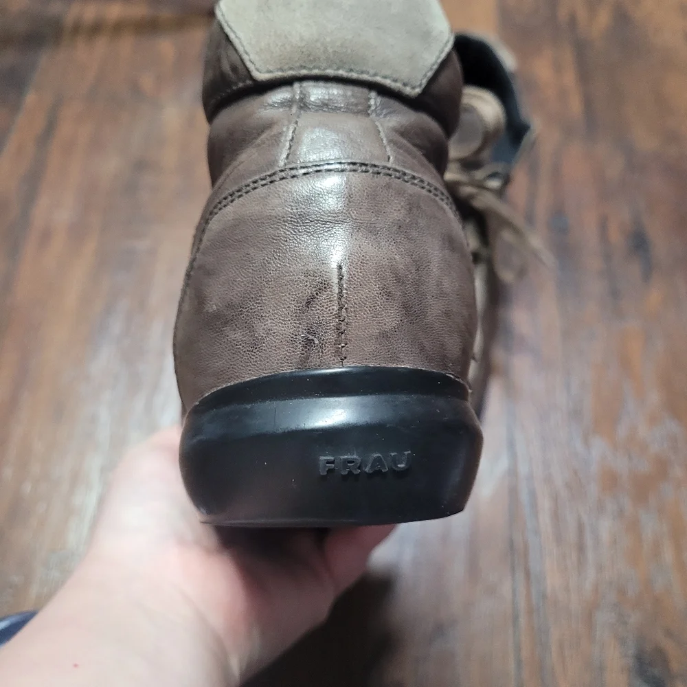 Frau Brown Leather Sneakers size 38